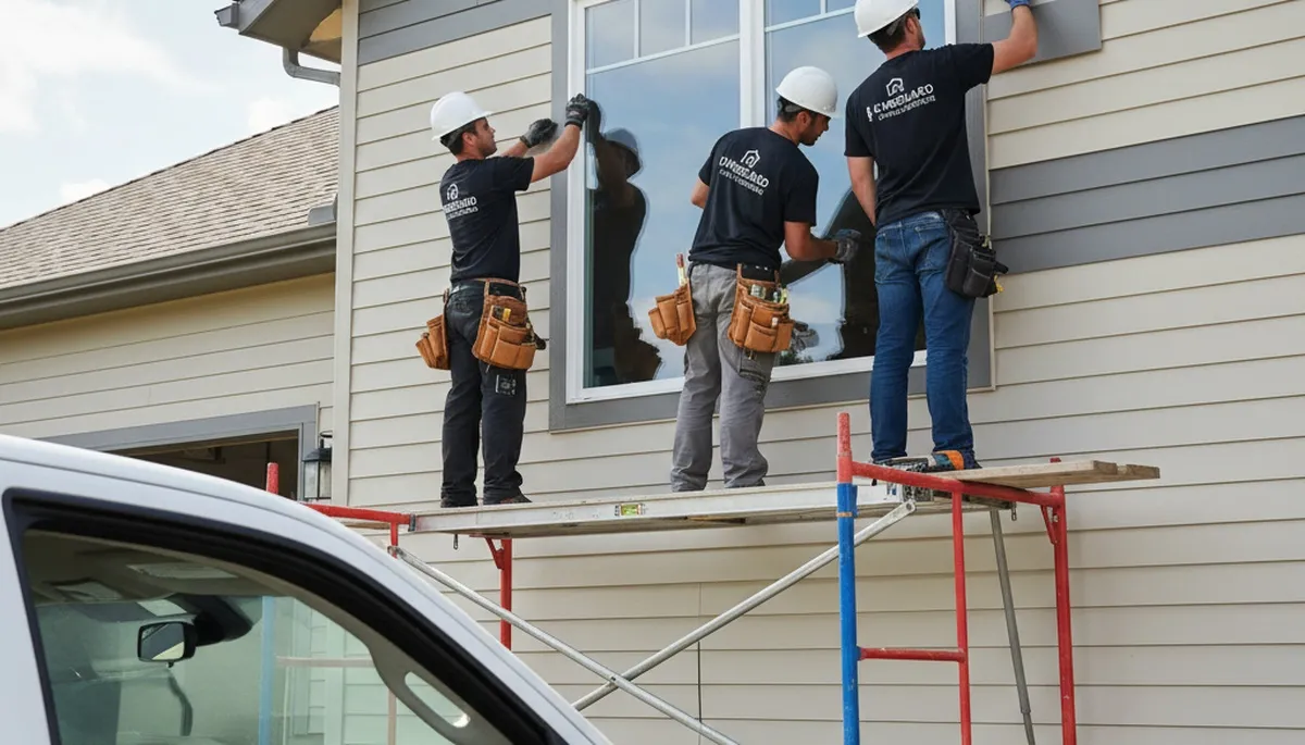 Vinyl siding and window installation by Next Level Exteriors in Houston, TX
